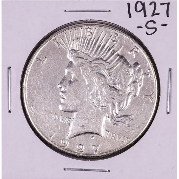 1927-S $1 Peace Silver Dollar Coin