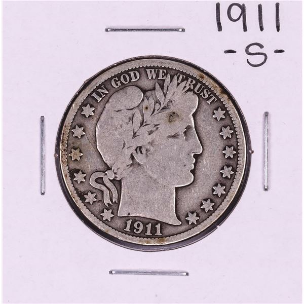 1911-S Barber Half Dollar Coin