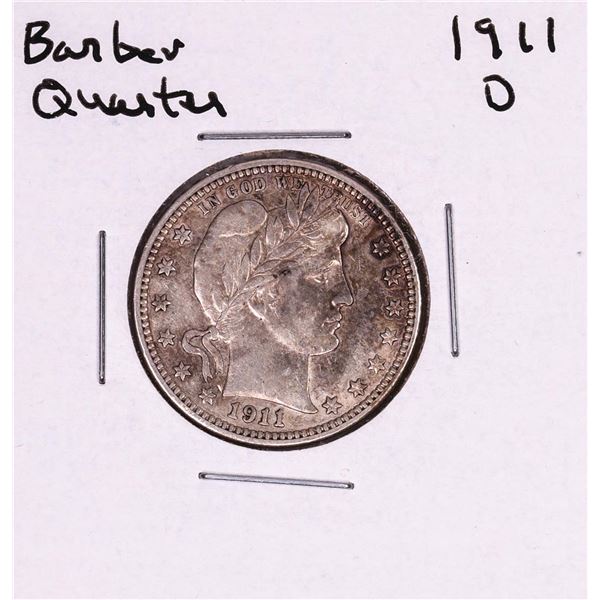 1911-D Barber Quarter Coin