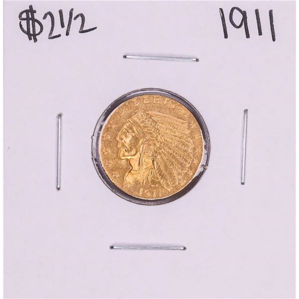 1911 $2 1/2 Indian Head Quarter Eagle Gold Coin