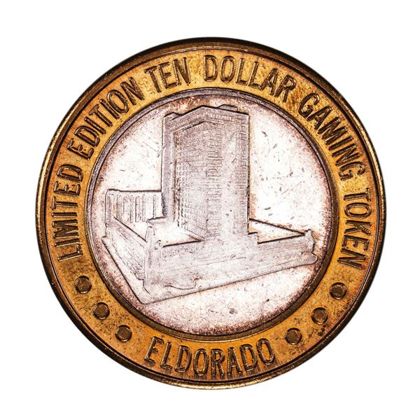 .999 Silver Eldorado Hotel and Casino $10 Casino Gaming Token Limited Edition