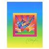 Image 2 : Peter Max "Cosmic Flyer With Sun On Blends Ver Ii" Limited Edition Lithograph On Paper