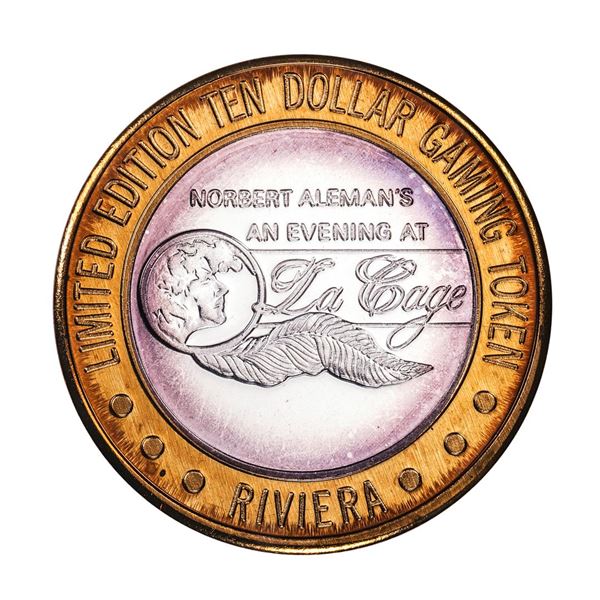 .999 Silver Riviera Hotel & Casino Las Vegas $10 Casino Limited Edition Gaming Token