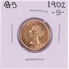Image 1 : 1902-S $5 Liberty Head Half Eagle Gold Coin