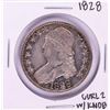 Image 1 : 1828 Curl 2 with Knob Capped Bust Half Dollar Coin