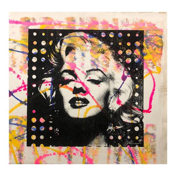 Rodgers "Marilyn Monroe" Original Mixed Media On Canvas