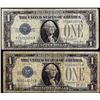 Image 1 : Lot of 1928A 1928B $1 Funnyback Silver Certificate Notes