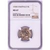 Image 1 : 1938-D Buffalo Nickel Coin NGC MS67