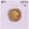 Image 1 : 1844-D $5 Liberty Head Half Eagle Gold Coin