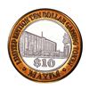 Image 1 : .999 Silver Maxim Hotel & Casino Las Vegas, NV $10 Limited Edition Gaming Token