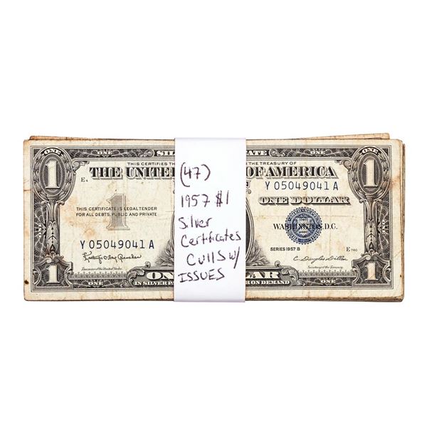 Lot of (47) 1957 $1 Silver Certificate Notes