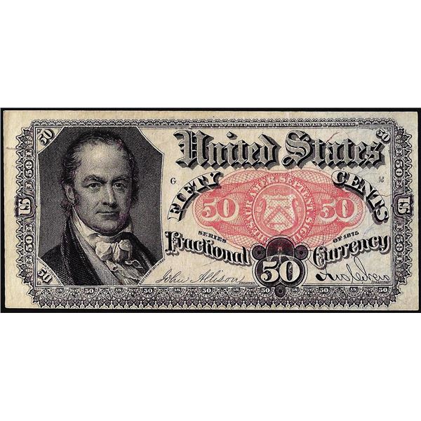 March 3, 1863 Fourth Issue Fifty Cents Fractional Currency Note