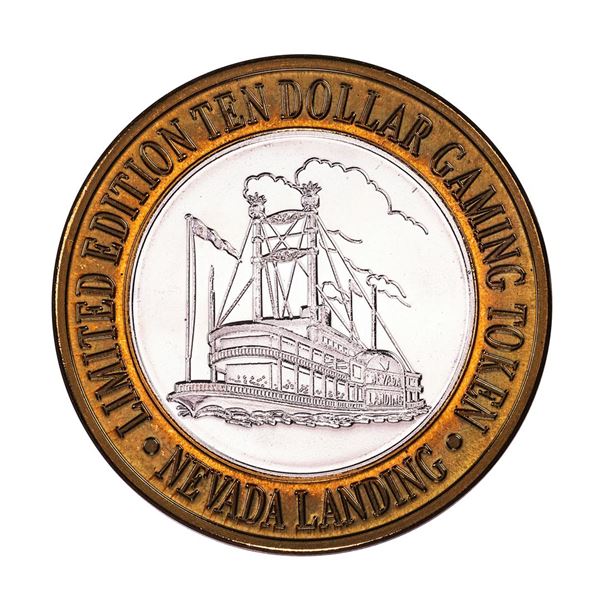 .999 Silver Nevada Landing Jean, Nevada $10 Casino Limited Edition Gaming Token