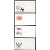 Image 1 : Lot of (4) WWII Era Patriotic Unused Envelopes
