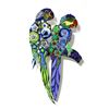 Image 1 : Govezensky "Two Parrots Vi" Original Mixed Media On Metal