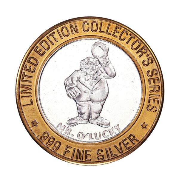 .999 Silver Fitzgerald's Casino & Hotel Reno, NV $20 Limited Edition Gaming Token