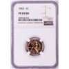 Image 1 : 1962 Proof Lincoln Memorial Cent Coin NGC PF69RD