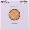 Image 1 : 1928 $2 1/2 Indian Head Quarter Eagle Gold Coin