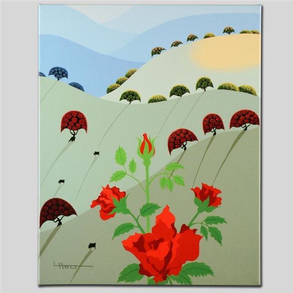 Larissa Holt "Pushing Up Roses" Limited Edition Giclee On Canvas