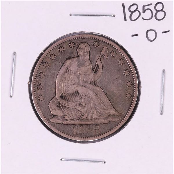 1858-O Seated Liberty Half Dollar Coin