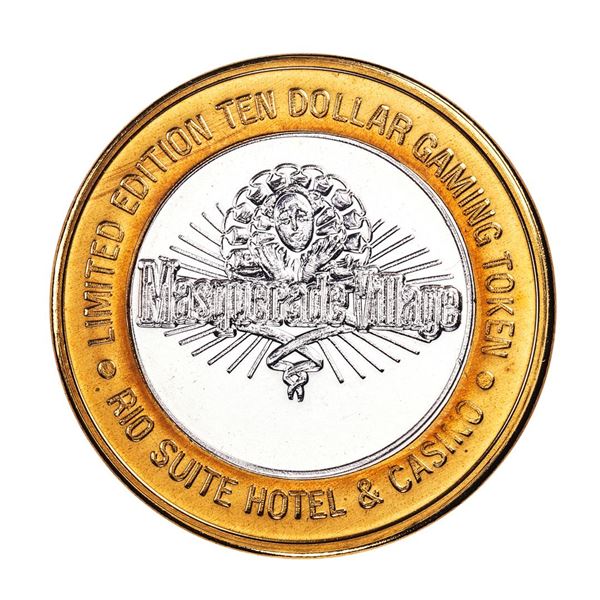.999 Fine Silver Rio Las Vegas, Nevada $10 Limited Edition Gaming Token