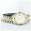 Image 4 : Rolex Men's Two Tone White Diamond & Sapphire Datejust Oyster Perpetual Wristwatch