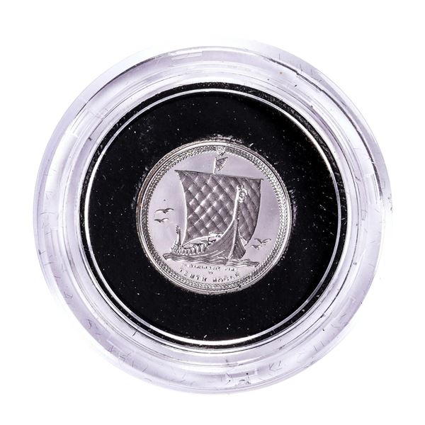 1986 Proof Isle of Man Tenth Noble 1/10 Oz. Platinum Coin