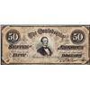 Image 1 : 1864 $50 The Confederate States of America Note