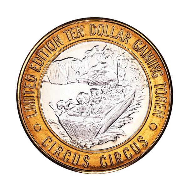 .999 Fine Silver Circus Circus Las Vegas, Nevada $10 Limited Edition Gaming Token
