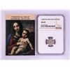 Image 1 : 1548 KB Hungary Denar 'Madonna and Child' Coin NGC AU50 w/ Story Box