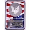 Image 2 : 2019-W $1 Proof American Silver Eagle Coin NGC PF70 Ultra Cameo Congratulations Flag