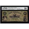 Image 1 : 1859-60's $10 Bank of Commerce New Bern North Carolina Obsolete Note PMG Very Fine 20