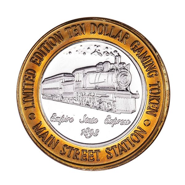 .999 Silver Main Street Station Las Vegas, NV $10 Limited Edition Casino Gaming Token