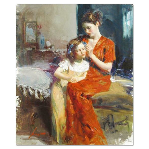 Pino (1939-2010) "Last Touch" Limited Edition Giclee On Canvas