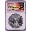 Image 1 : 2016 $1 American Silver Eagle Coin NGC MS70 Mercanti Signature ANA