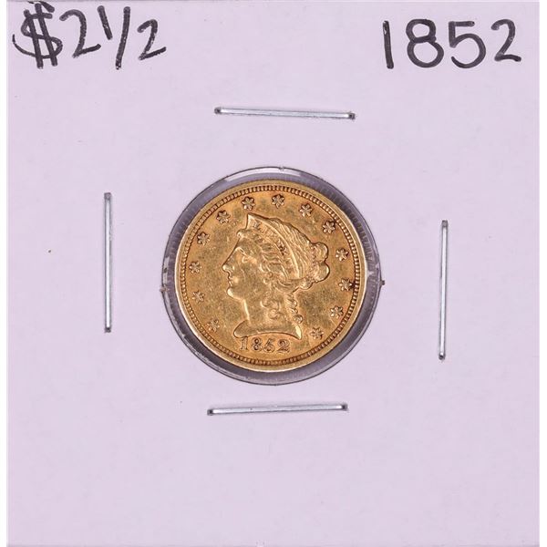 1852 $2 1/2 Liberty Head Quarter Eagle Gold Coin