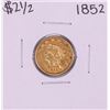 Image 1 : 1852 $2 1/2 Liberty Head Quarter Eagle Gold Coin