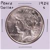 Image 1 : 1924-S $1 Peace Silver Dollar Coin