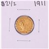 Image 1 : 1911 $2 1/2 Indian Head Quarter Eagle Gold Coin