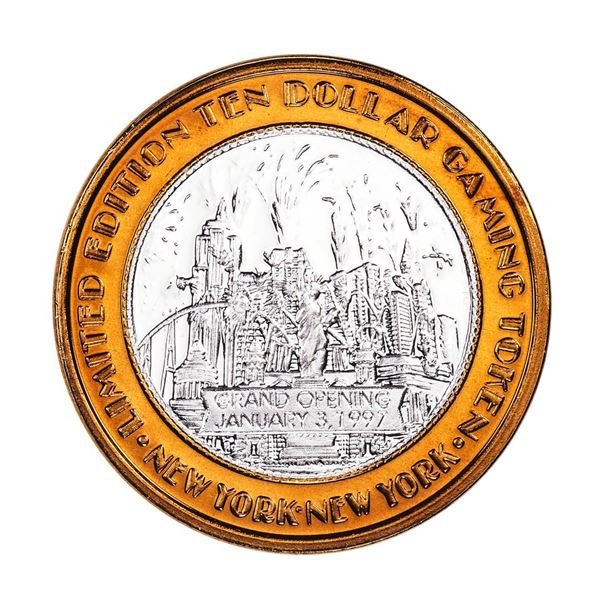.999 Silver New York New York Hotel & Casino $10 Limited Edition Gaming Token