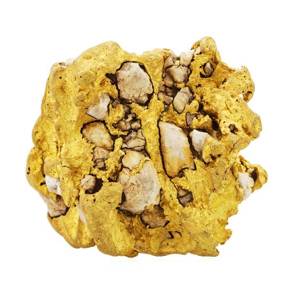 104.60 Gram Specimen Gold Nugget with Quartz