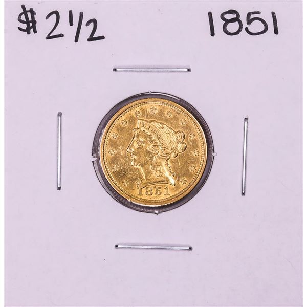 1851 $2 1/2 Liberty Head Quarter Eagle Gold Coin