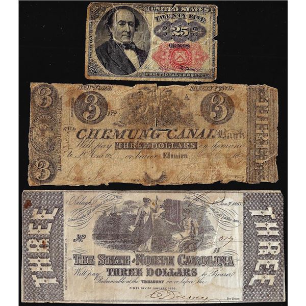 Lot of Obsolete and Fractional Currency Notes