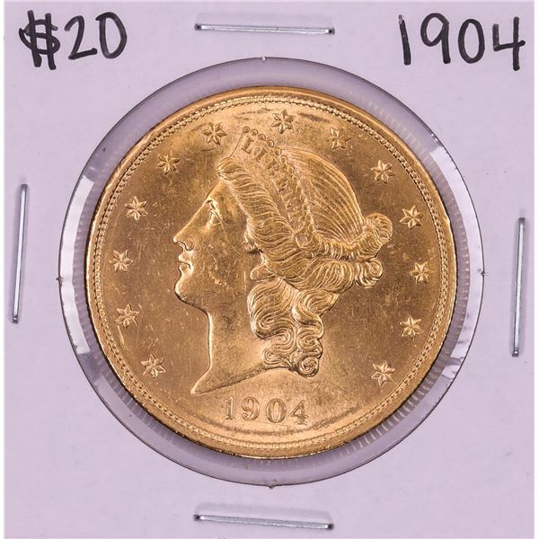 1904 $20 Liberty Head Double Eagle Gold Coin