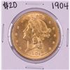 Image 1 : 1904 $20 Liberty Head Double Eagle Gold Coin