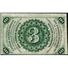 Image 2 : March 3, 1863 Third Issue Three Cents Fractional Currency Note