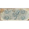 Image 2 : 1863 $5 The Confederate States of America Note