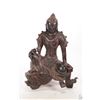 Image 1 : Oriental gilt cast bronze seated Buddha figurine 9" in height and purportedly early 19th century