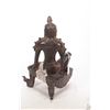 Image 2 : Oriental gilt cast bronze seated Buddha figurine 9" in height and purportedly early 19th century