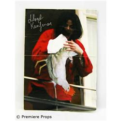 Autographed Michael Jackson Dangling a Chicken Poster